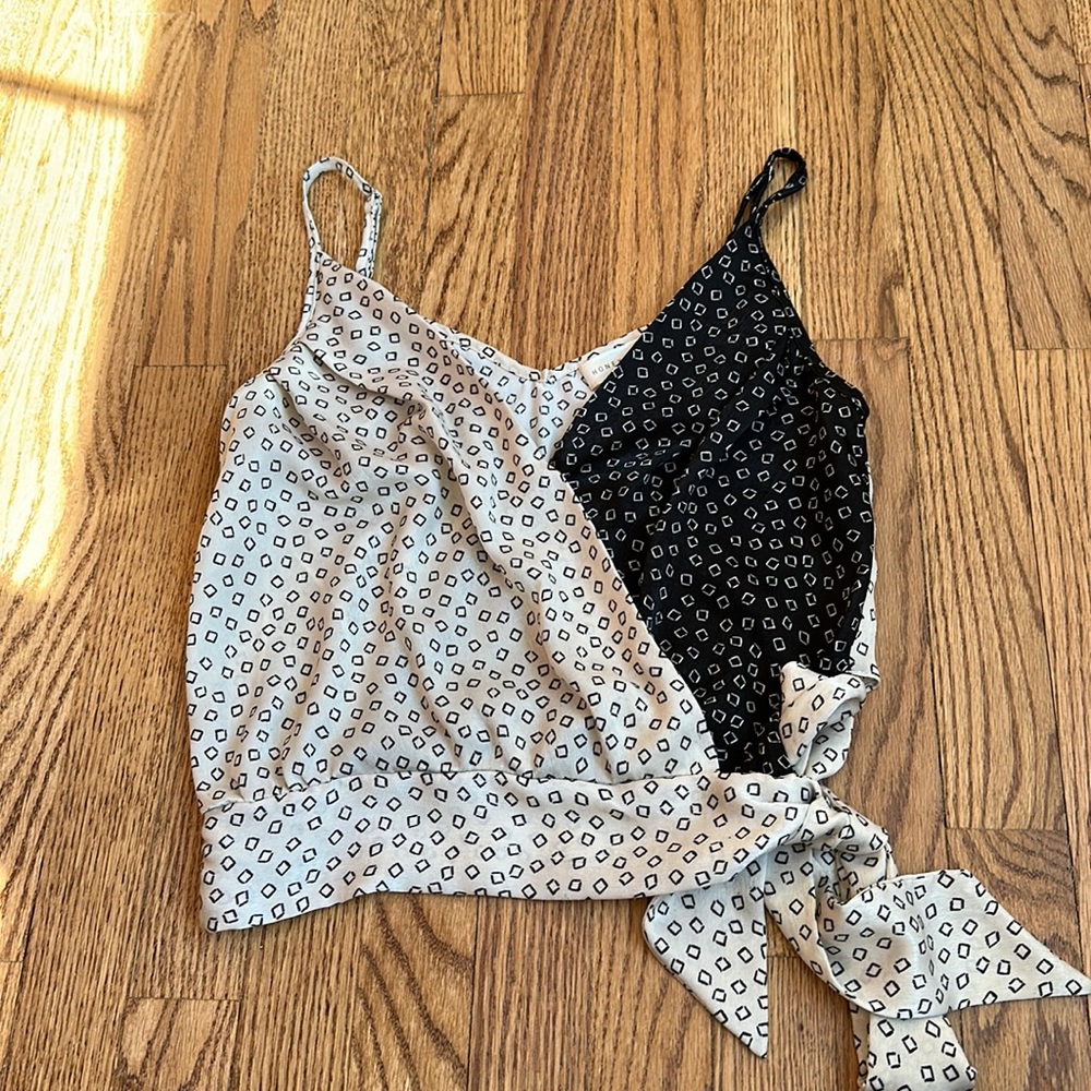 Black and white tank